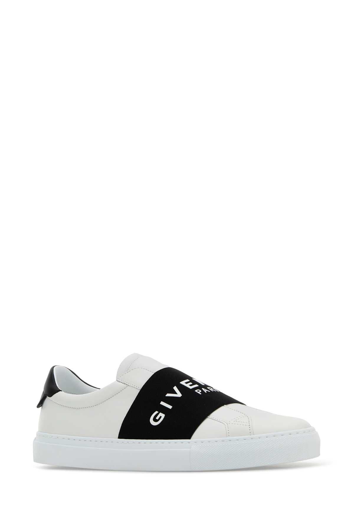 Givenchy White Leather Urban Street Slip Ons Size US 11 / EU 44 - 2 Thumbnail