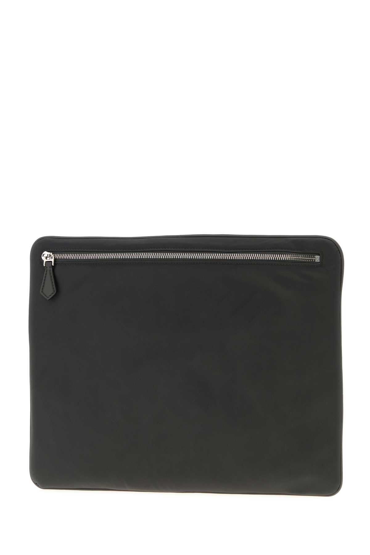 Dolce & Gabbana Charcoal Fabric Clutch Size ONE SIZE - 2 Thumbnail