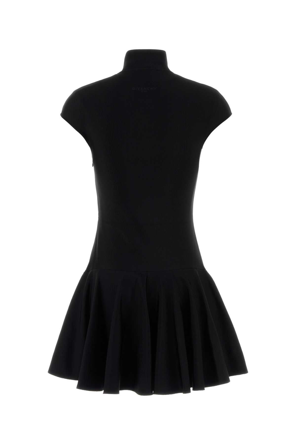 Givenchy Black Stretch Viscose Blend Mini Dress Size M / US 6-8 / IT 42-44 - 2 Thumbnail