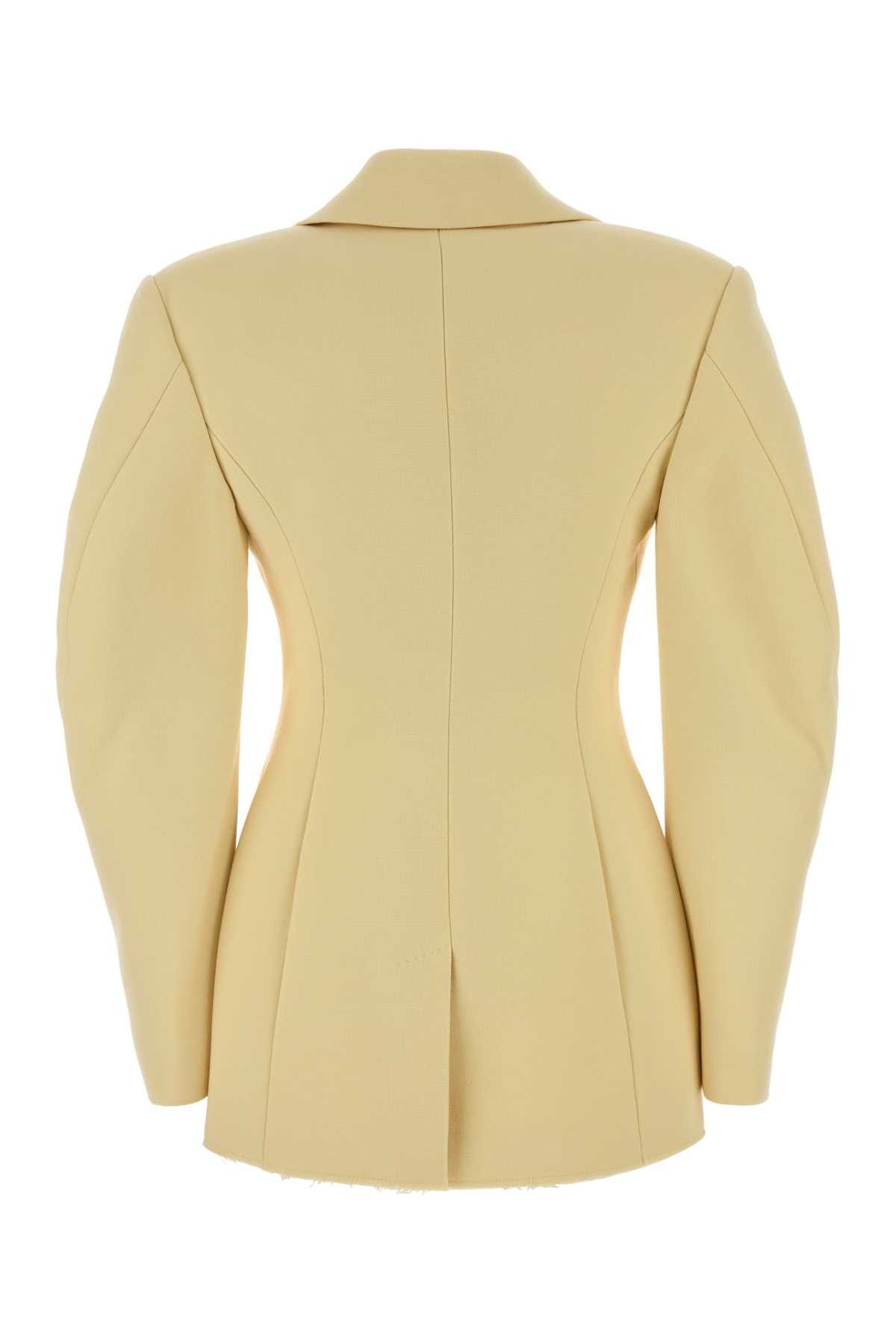 Givenchy Pastel Yellow Crepe Blazer Size S / US 4 / IT 40 - 2 Thumbnail