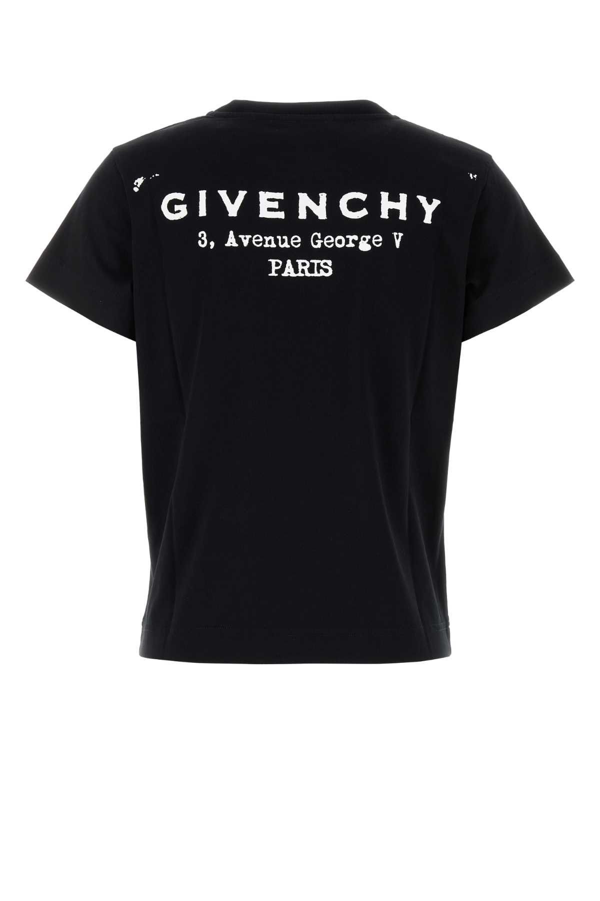 Givenchy Black Cotton T-Shirt Size S / US 4 / IT 40 - 2 Thumbnail