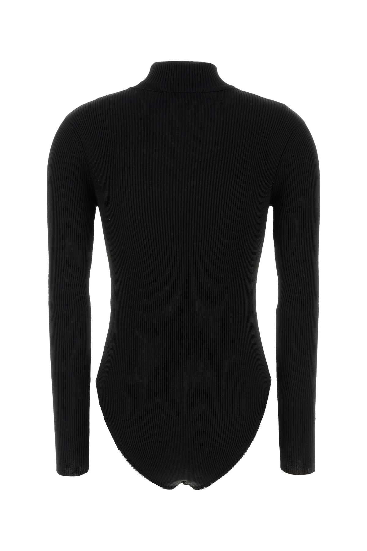 Givenchy Black Polyester Bodysuit Size XS / US 0-2 / IT 36-38 - 2 Thumbnail