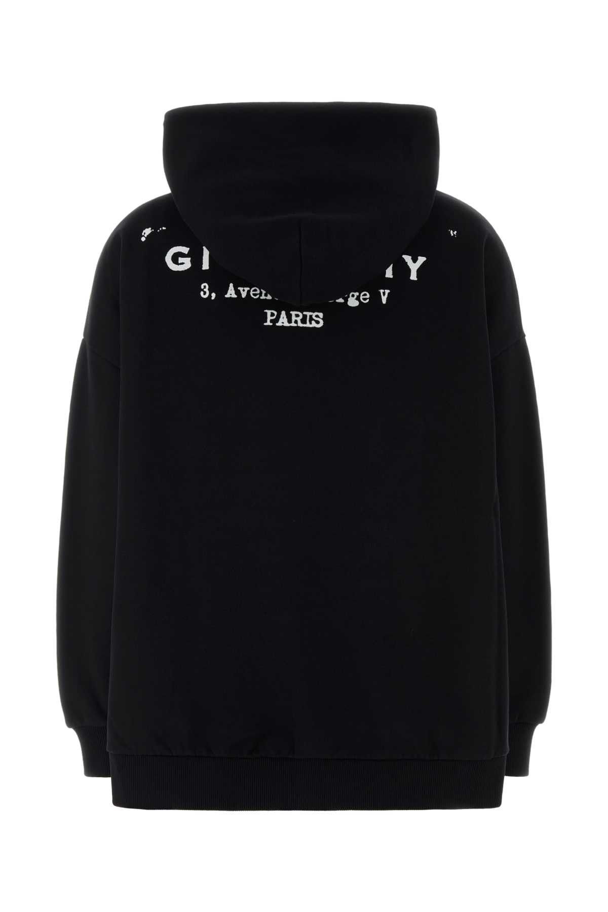 Givenchy Black Cotton Oversize Sweatshirt Size S / US 4 / IT 40 - 2 Thumbnail