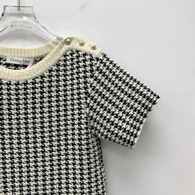 Dior Dior Color-Block Cotton Dress for Women 0089 Size S / US 4 / IT 40 - 3 Thumbnail
