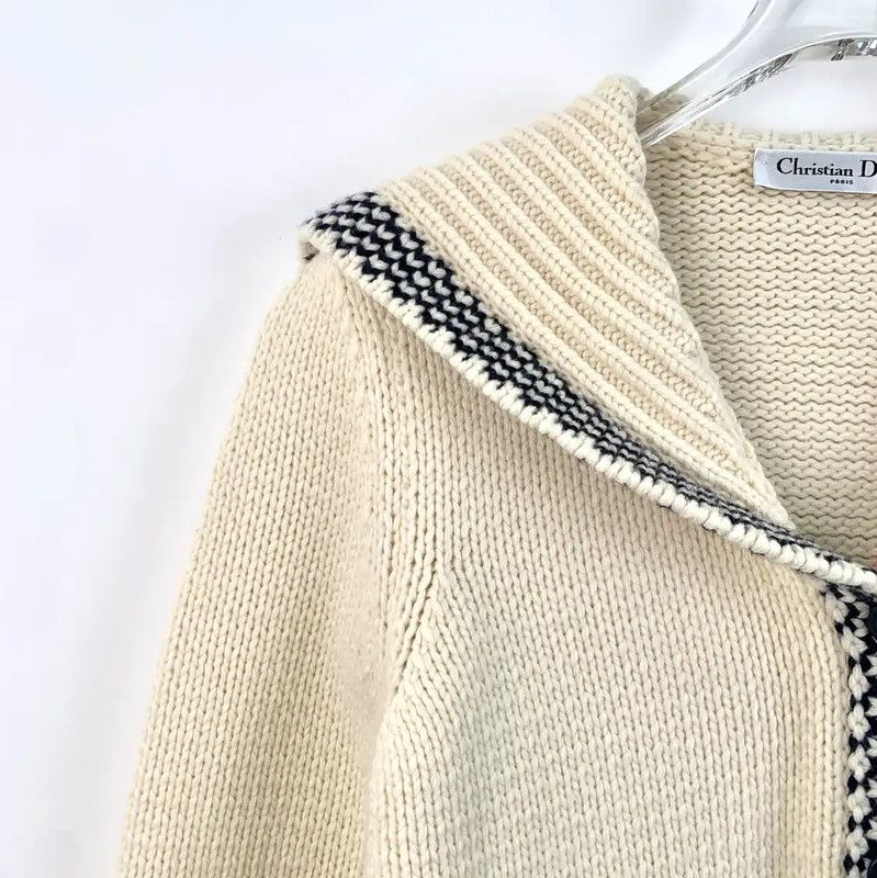 Dior Dior Colorblock Wool Cardigan for Women 0089 Size XS / US 0-2 / IT 36-38 - 3 Thumbnail