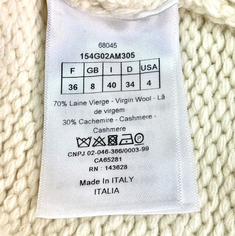 Dior Dior Colorblock Wool Cardigan for Women 0089 Size XS / US 0-2 / IT 36-38 - 7 Thumbnail