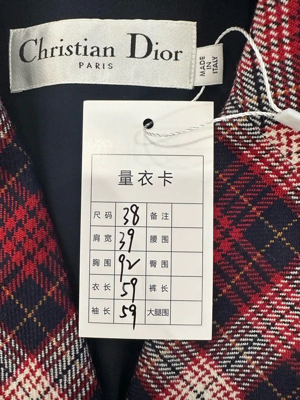 Dior Dior Wool Jacket in Burgundy for Women 0089 Size M / US 6-8 / IT 42-44 - 10 Thumbnail