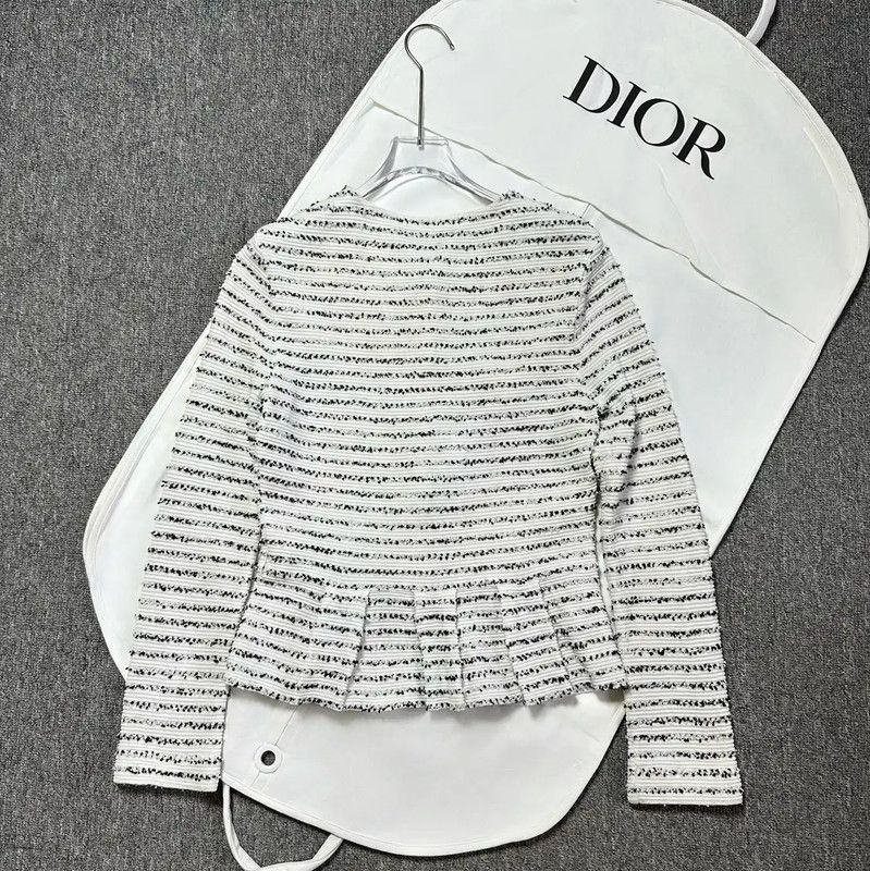 Dior Dior Cotton Blend Embroidered Jacket for Women 0089 Size M / US 6-8 / IT 42-44 - 2 Thumbnail