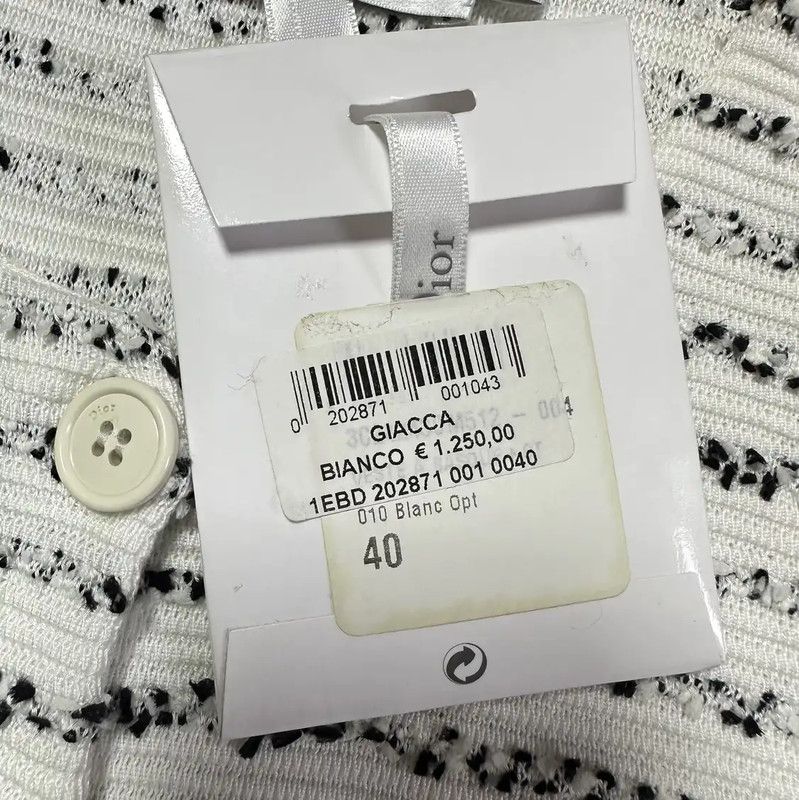 Dior Dior Cotton Blend Embroidered Jacket for Women 0089 Size M / US 6-8 / IT 42-44 - 3 Thumbnail
