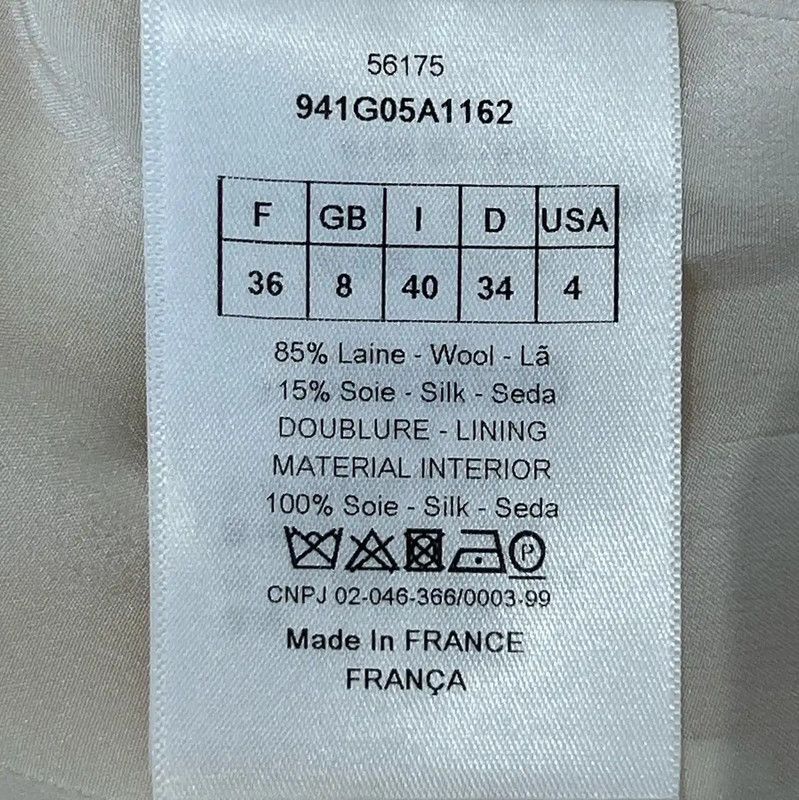 Dior Dior Elegant White Silk Blend Dress 0089 Size M / US 6-8 / IT 42-44 - 6 Thumbnail