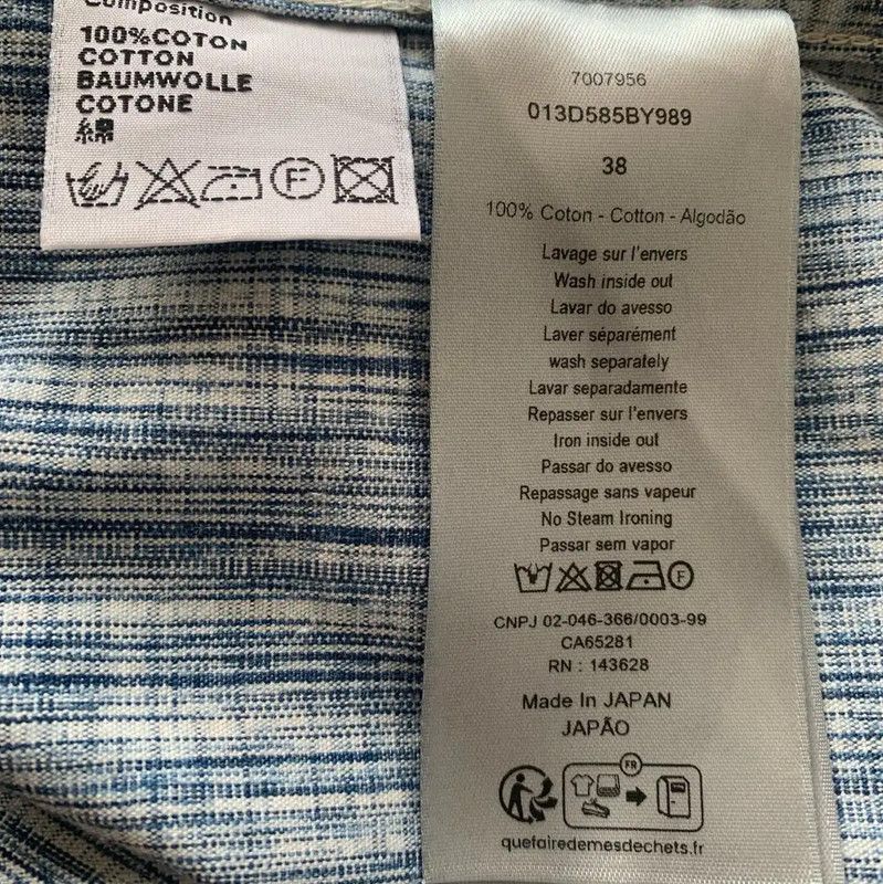 Dior Dior Light Blue Cotton Women's Shirt 0089 Size M / US 6-8 / IT 42-44 - 6 Thumbnail