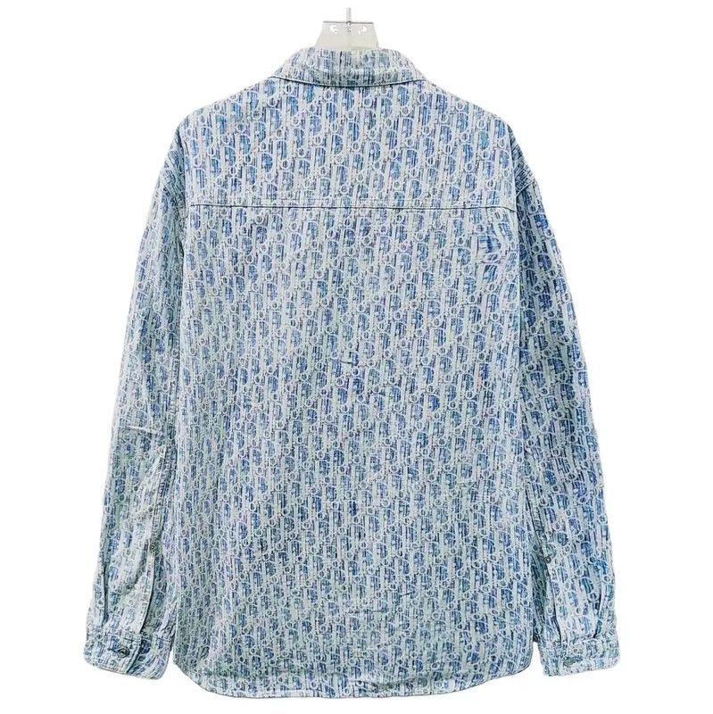 Dior Dior Light Blue Cotton Women's Shirt 0089 Size M / US 6-8 / IT 42-44 - 2 Thumbnail