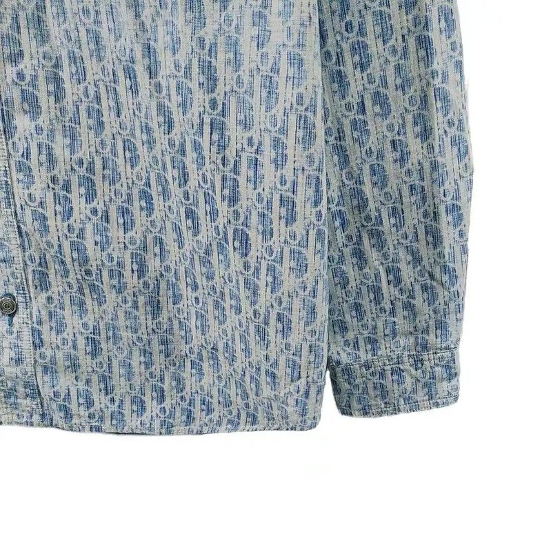 Dior Dior Light Blue Cotton Women's Shirt 0089 Size M / US 6-8 / IT 42-44 - 4 Thumbnail