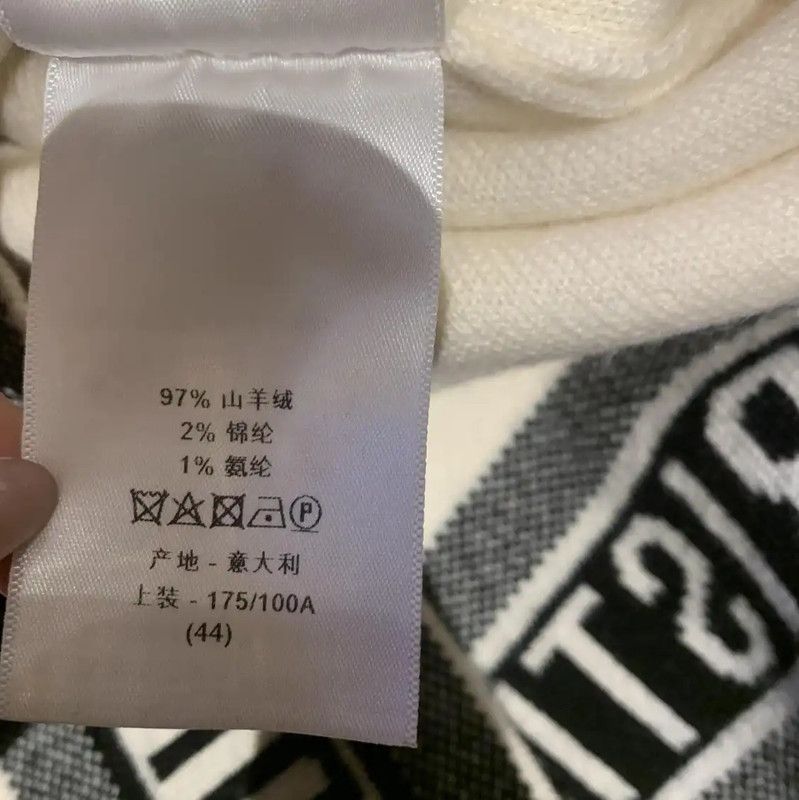 Dior Dior White Cashmere Long Sleeve Cardigan 0089 Size XL / US 12-14 / IT 48-50 - 4 Thumbnail