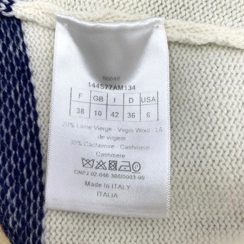 Dior Dior Beige Wool Women's Sweater with Star Design 0089 Size S / US 4 / IT 40 - 6 Thumbnail