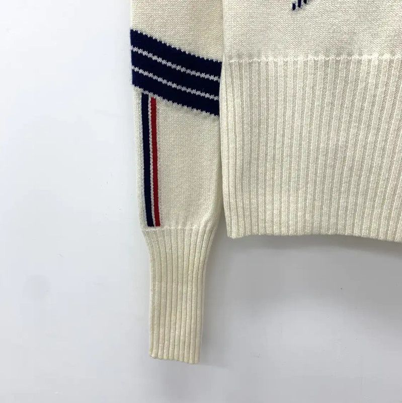 Dior Dior Beige Wool Women's Sweater with Star Design 0089 Size S / US 4 / IT 40 - 4 Thumbnail
