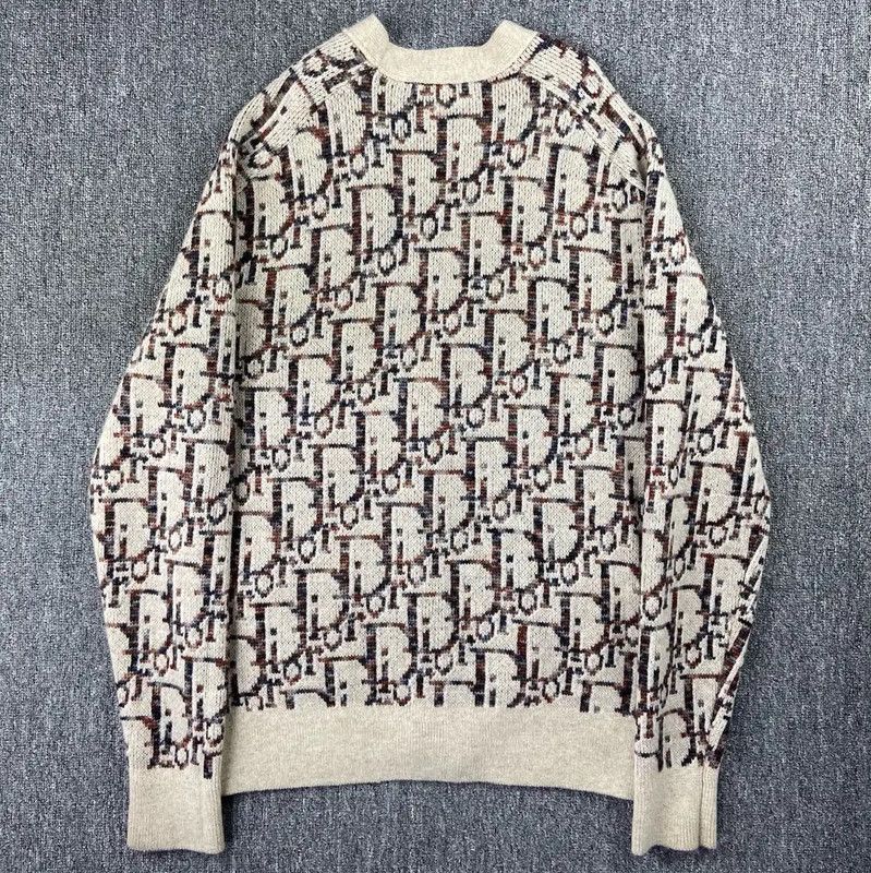 Dior Dior Beige Wool Women's Sweater 0089 Size M / US 6-8 / IT 42-44 - 2 Thumbnail