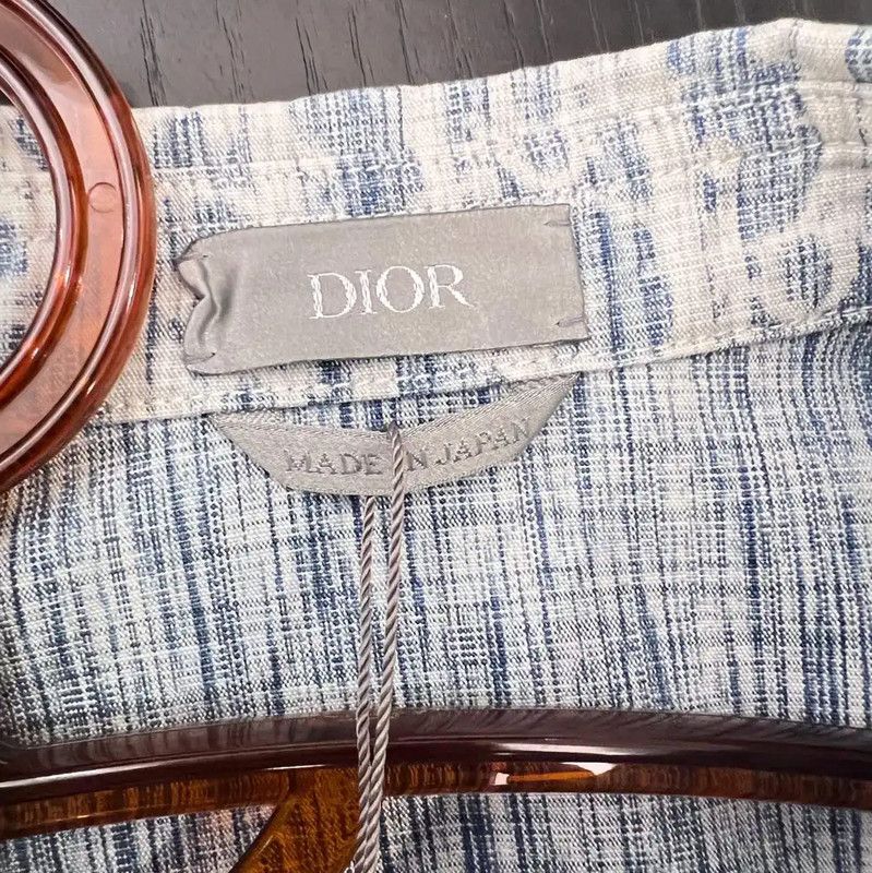Dior Dior Light Blue Cotton Women's Shirt 0089 Size L / US 10 / IT 46 - 3 Thumbnail