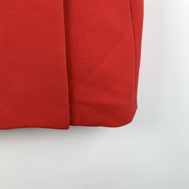 Dior Dior Red Wool Women's Dress 0089 Size S / US 4 / IT 40 - 4 Thumbnail