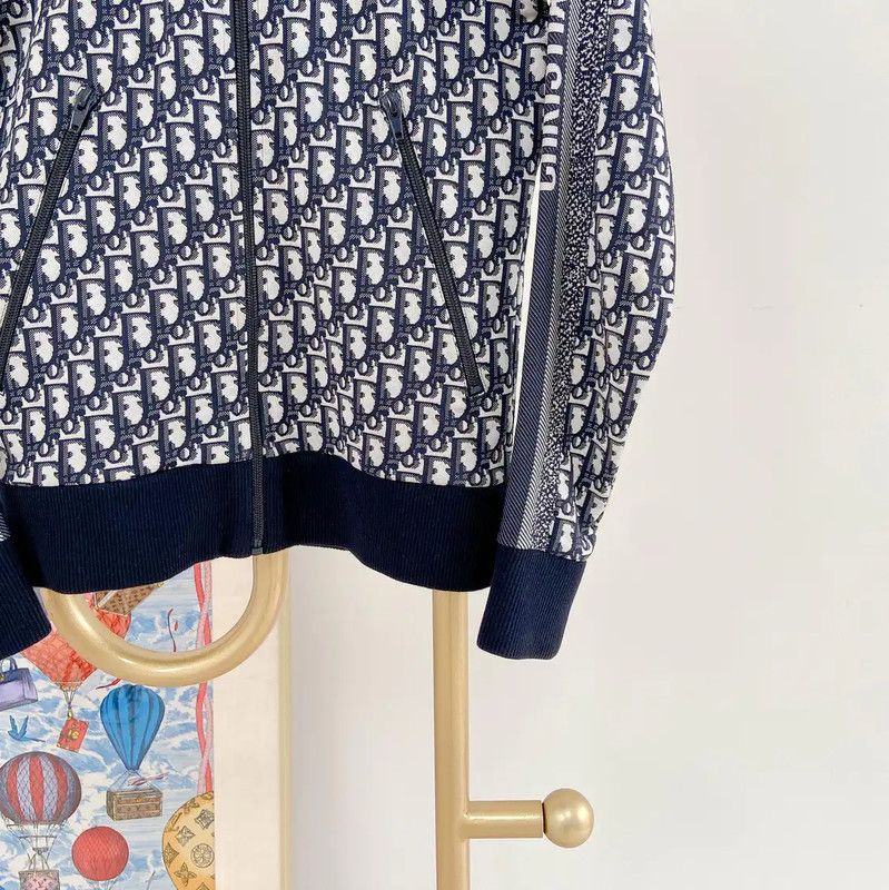 Dior Dior Blue Printed Women's Jacket 0089 Size XS / US 0-2 / IT 36-38 - 4 Thumbnail