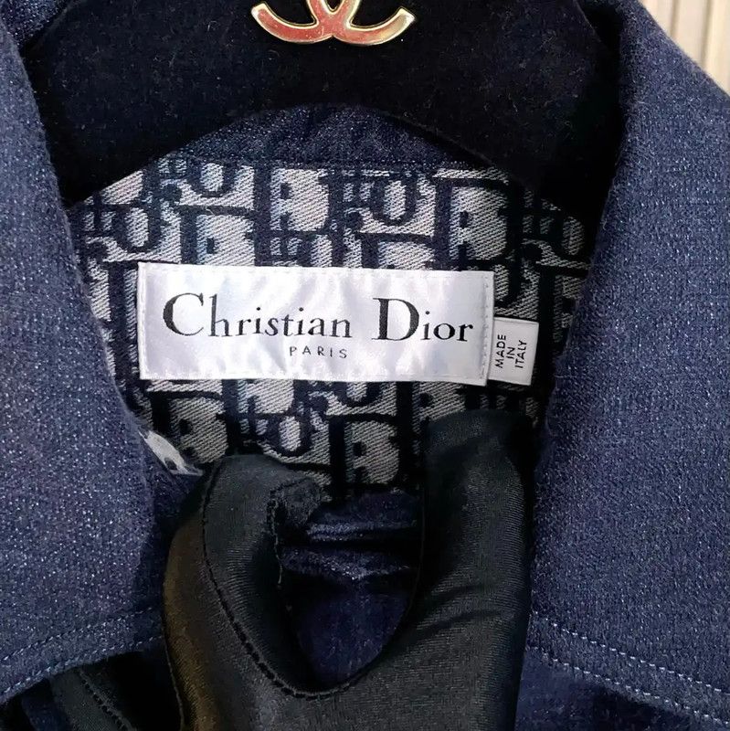 Dior Dior Blue Cotton Embroidered Women's Jacket 0089 Size S / US 4 / IT 40 - 9 Thumbnail