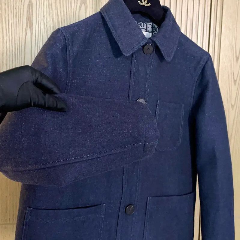 Dior Dior Blue Cotton Embroidered Women's Jacket 0089 Size S / US 4 / IT 40 - 5 Thumbnail