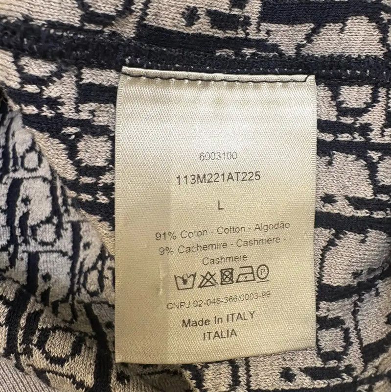 Dior Dior Women's Long Sleeve Cardigan in Deep Blue 0089 Size L / US 10 / IT 46 - 8 Thumbnail