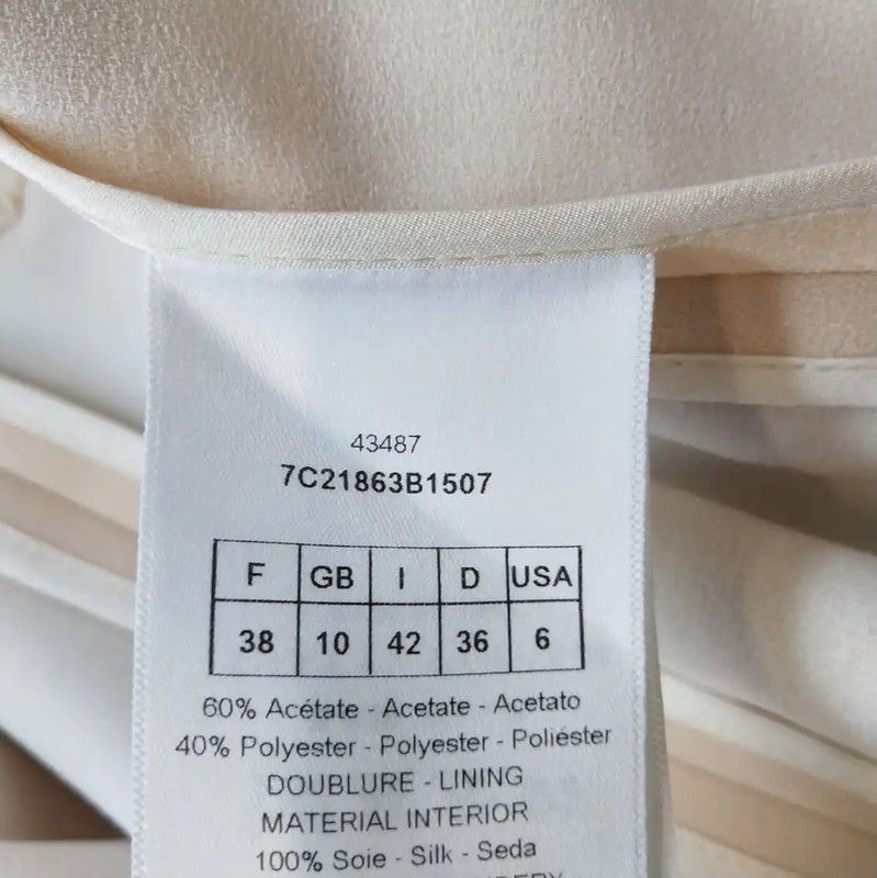 Dior Dior Beige Embroidered Logo Women's Coat 0089 Size M / US 6-8 / IT 42-44 - 8 Thumbnail