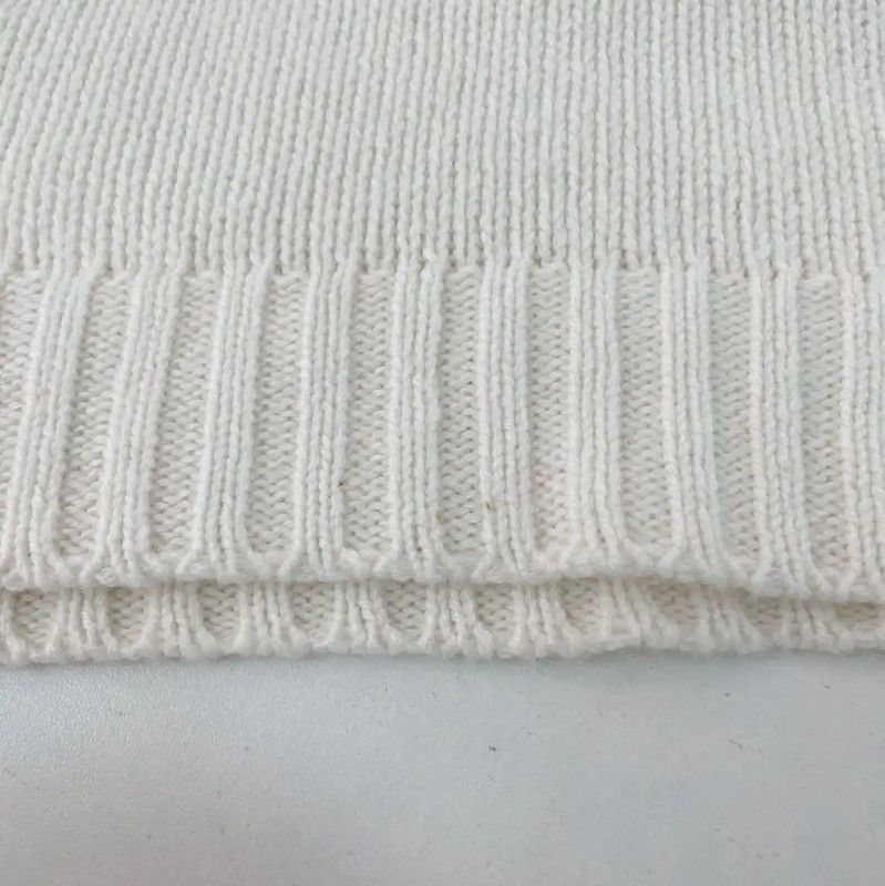 Dior Dior White Cashmere Logo Short Sleeve Sweater 0089 Size S / US 4 / IT 40 - 9 Thumbnail