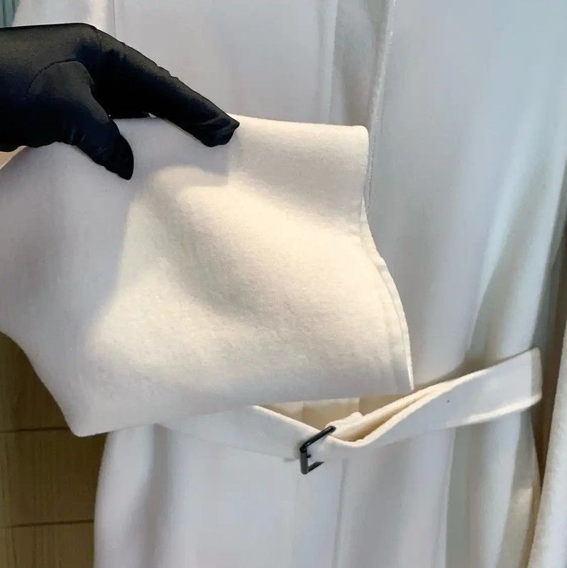 Dior Dior Winter White Cashmere Long Coat 0089 Size S / US 4 / IT 40 - 5 Thumbnail