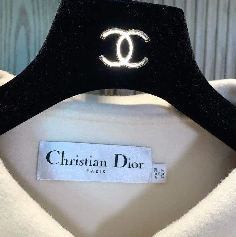 Dior Dior Winter White Cashmere Long Coat 0089 Size S / US 4 / IT 40 - 9 Thumbnail