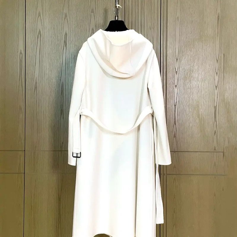 Dior Dior Winter White Cashmere Long Coat 0089 Size S / US 4 / IT 40 - 2 Thumbnail