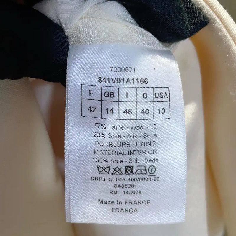 Dior Dior White Wool Blend Women's Jacket 0089 Size M / US 6-8 / IT 42-44 - 9 Thumbnail