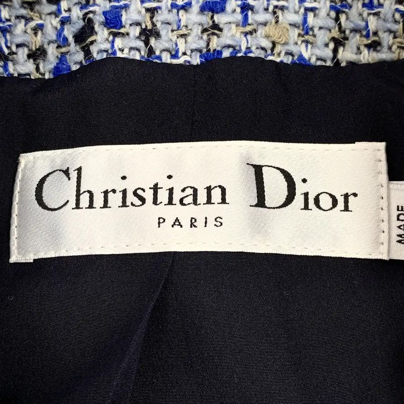 Dior Dior Blue Wool Jacket for Women 0089 Size XS / US 0-2 / IT 36-38 - 5 Thumbnail