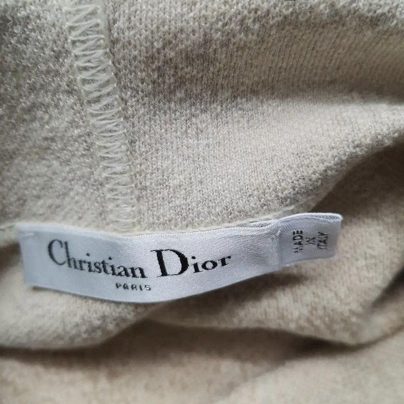 Dior Dior Cropped Graphic Hoodie in Beige 0089 Size M / US 6-8 / IT 42-44 - 3 Thumbnail