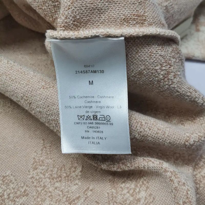 Dior Dior Cropped Graphic Hoodie in Beige 0089 Size M / US 6-8 / IT 42-44 - 4 Thumbnail