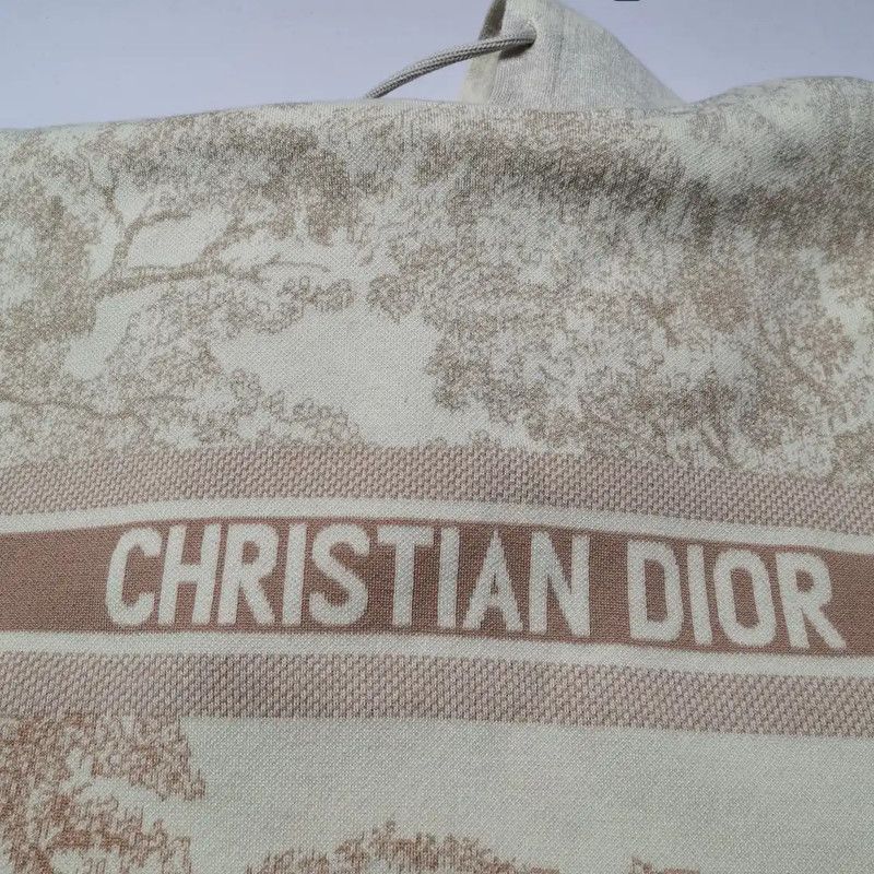Dior Dior Cropped Graphic Hoodie in Beige 0089 Size M / US 6-8 / IT 42-44 - 6 Thumbnail