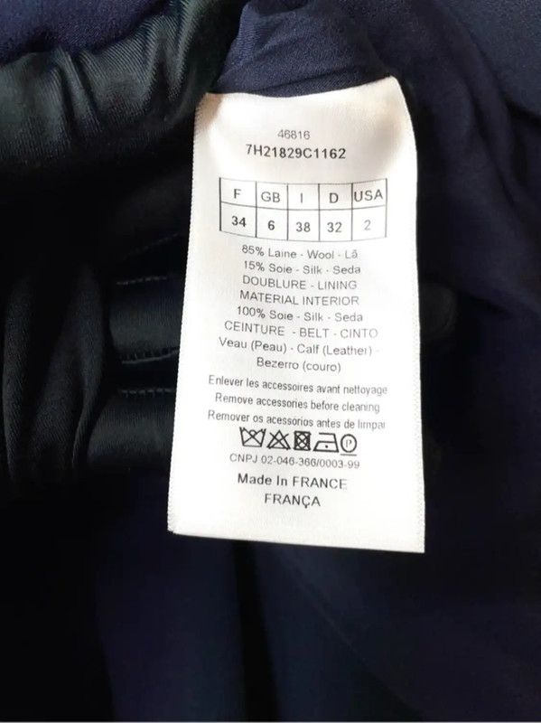 Dior Dior Wool Blend Mid-Length Women's Coat 0089 Size S / US 4 / IT 40 - 9 Thumbnail