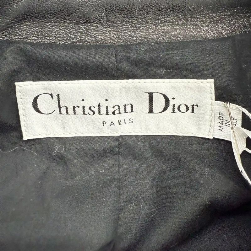 Dior Dior Black Leather Women's Jacket 0089 Size S / US 4 / IT 40 - 5 Thumbnail