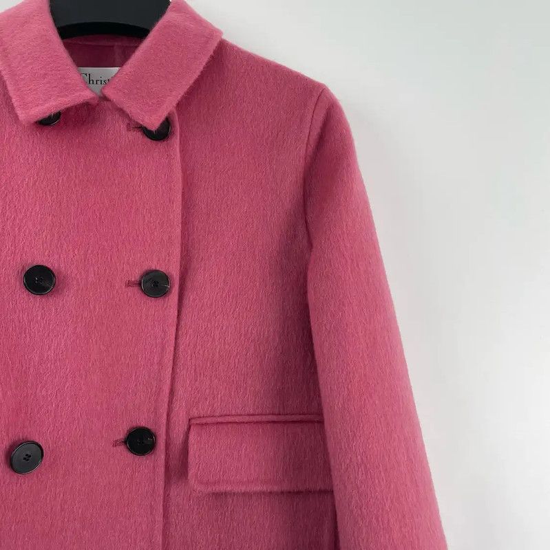 Dior Dior Women's Pink Wool Jacket for Spring/Fall 0089 Size XS / US 0-2 / IT 36-38 - 4 Thumbnail