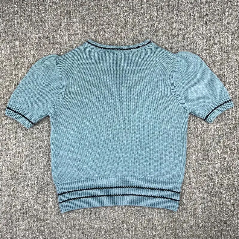 Dior Dior Blue Wool Pullover Sweater for Women 0089 Size XL / US 12-14 / IT 48-50 - 2 Thumbnail