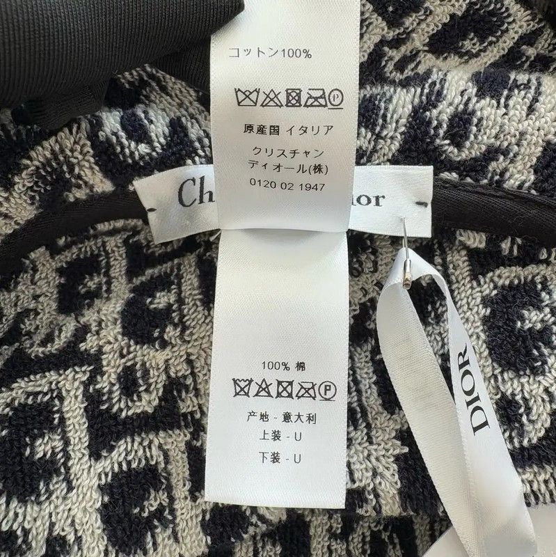 Dior Dior Sleeveless Long Hoodie in Deep Blue 0089 Size ONE SIZE - 8 Thumbnail