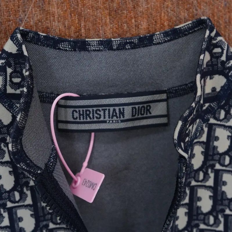 Dior Dior Navy Blue Embroidered Sleeveless Dress 0089 Size S / US 4 / IT 40 - 3 Thumbnail
