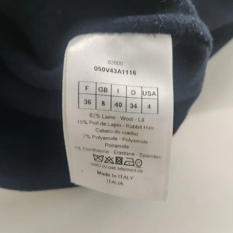Dior Dior Women's Wool Jacket in Navy Blue 0089 Size M / US 6-8 / IT 42-44 - 5 Thumbnail