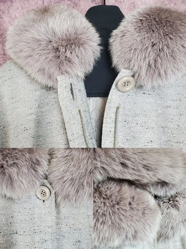 Dior Dior Lavender Wool-Blend Coat for Women 0089 Size M / US 6-8 / IT 42-44 - 6 Thumbnail
