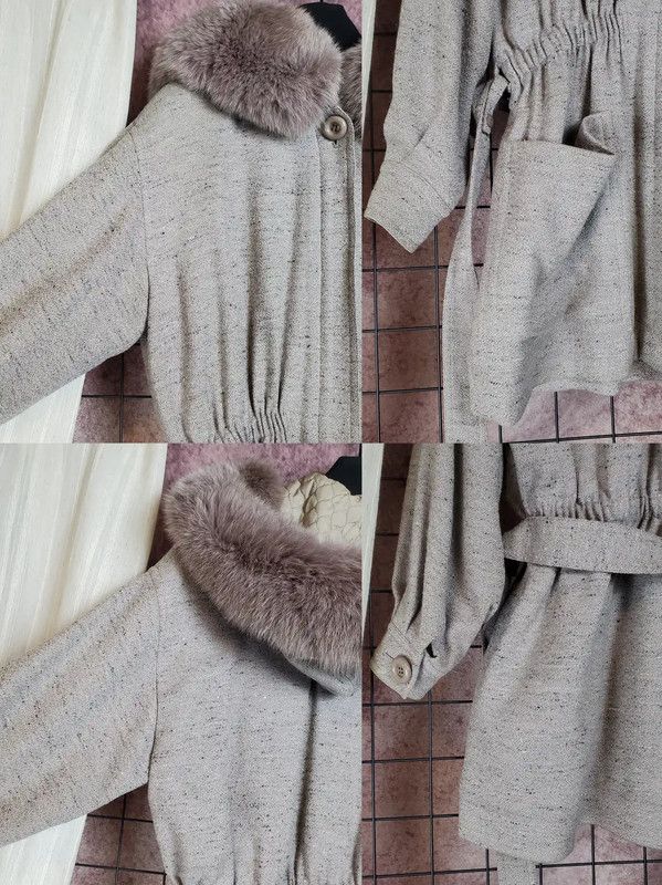 Dior Dior Lavender Wool-Blend Coat for Women 0089 Size M / US 6-8 / IT 42-44 - 7 Thumbnail