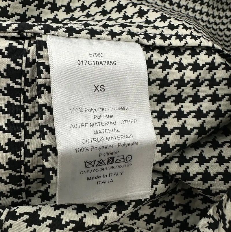 Dior Dior Black Polyester Checkered Women's Jacket 0089 Size XS / US 0-2 / IT 36-38 - 8 Thumbnail