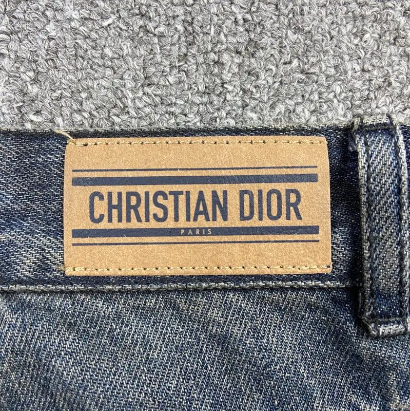 Dior Dior Blue Cotton Women's Jeans in XL 0089 Size 32" / US 10 / IT 46 - 3 Thumbnail