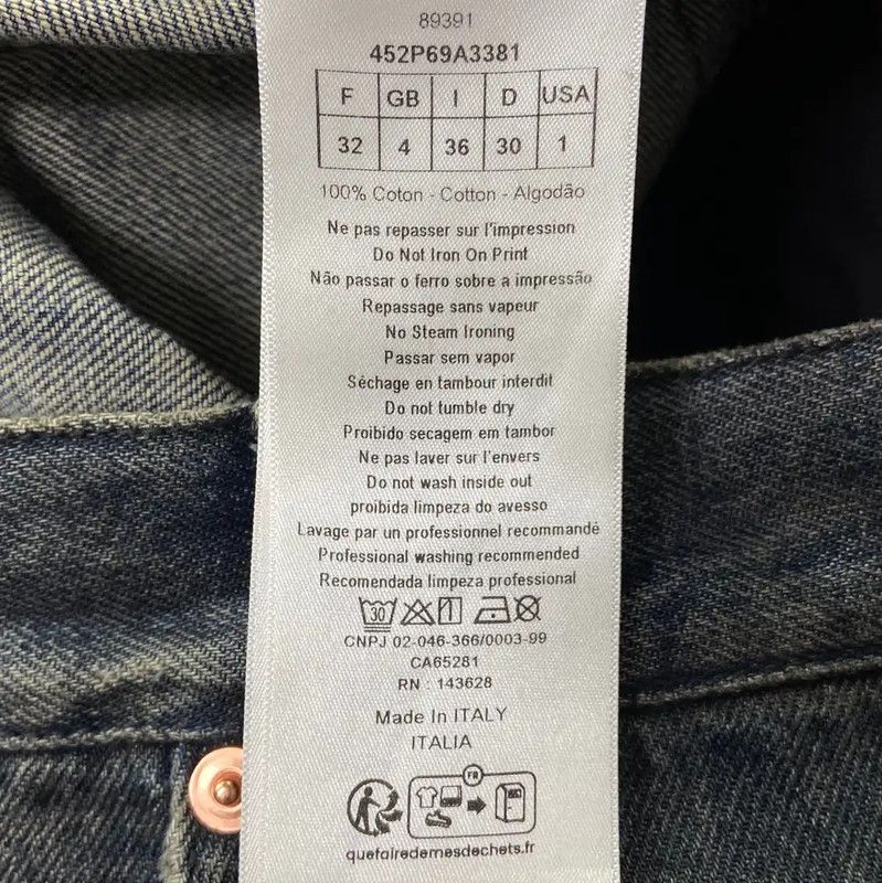 Dior Dior Blue Cotton Women's Jeans in XL 0089 Size 32" / US 10 / IT 46 - 5 Thumbnail