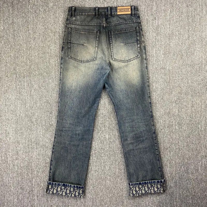 Dior Dior Blue Cotton Women's Jeans in XL 0089 Size 32" / US 10 / IT 46 - 2 Thumbnail